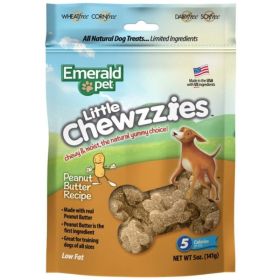 Emerald Pet Little Chewzzies Soft Training Treats Peanut Butter Recipe - 5 oz