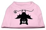 Batsy the Bat Screen Print Dog Shirt Light Pink Lg