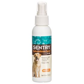 Sentry Hydrocortisone Spray for Dogs - Anti-Itch Medication - 4 fl oz