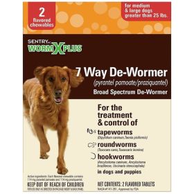 Sentry Worm X Plus - Large Dogs - 2 Count