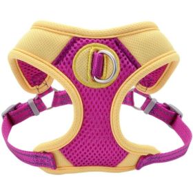 Coastal Pet Pro Reflective Mesh Dog Harness Purple with Yellow 5/8" - Small