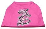 Well Bless Your Heart Screen Print Dog Shirt Bright Pink XXXL