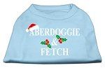 Aberdoggie Christmas Screen Print Shirt Baby Blue XS