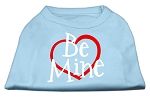 Be Mine Screen Print Shirt Baby Blue XS