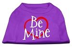 Be Mine Screen Print Shirt Purple XS