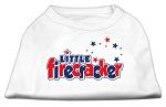 Little Firecracker Screen Print Shirts White XS