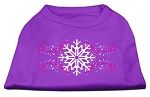 Pink Snowflake Swirls Screenprint Shirts Purple XS