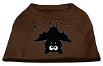 Batsy the Bat Screen Print Dog Shirt Brown XXL