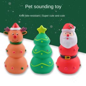 Christmas dog toys Christmas tree Christmas moose Bite resistant teething pet vocal toys