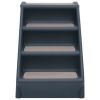 Folding 4-Step Dog Stairs Dark Gray