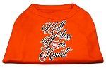 Well Bless Your Heart Screen Print Dog Shirt Orange XXL