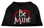 Be Mine Screen Print Shirt Black XL