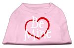 Be Mine Screen Print Shirt Light Pink XL