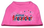 Little Firecracker Screen Print Shirts Bright Pink XL