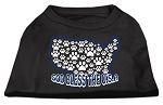 God Bless USA Screen Print Shirts Black XL