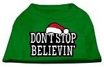 Don't Stop Believin' Screenprint Shirts Emerald Green Med