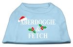 Aberdoggie Christmas Screen Print Shirt Baby Blue L