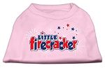 Little Firecracker Screen Print Shirts Light Pink L