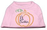 Lil Punkin Screen Print Dog Shirt Light Pink XXXL