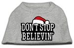 Don't Stop Believin' Screenprint Shirts Grey XXXL