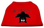 Batsy the Bat Screen Print Dog Shirt Red XXXL