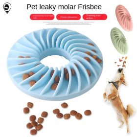 Pet Funny Misfeed Frisbee Toy Bite resistant Molar Pet Dog Chew Bite tpr Dog Interactive Toy dog toy (Color: Green)