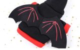 Pet Black Bat Wing Costume Hooded Winter Warm Sweater Halloween Costume